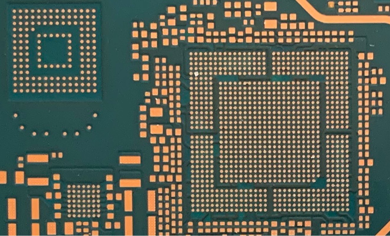 A close up of the electronic circuit board